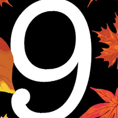 36" Black And Orange Solid Wood Porch Sign HomeRoots