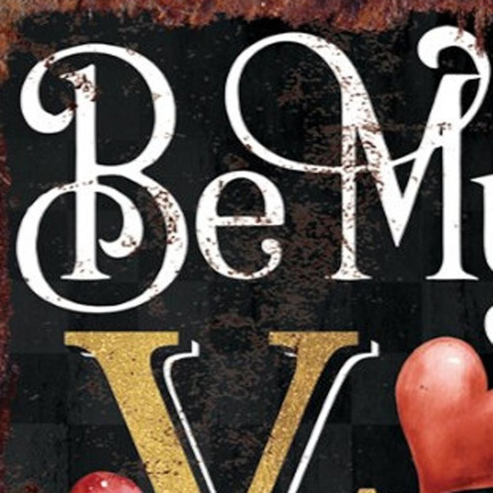 36" Black Gold Pink And Red Valentine's Day Solid Wood Porch Sign HomeRoots