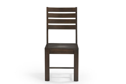 Nine Piece Brown Solid Wood Dining Set with Eight Chairs HomeRoots