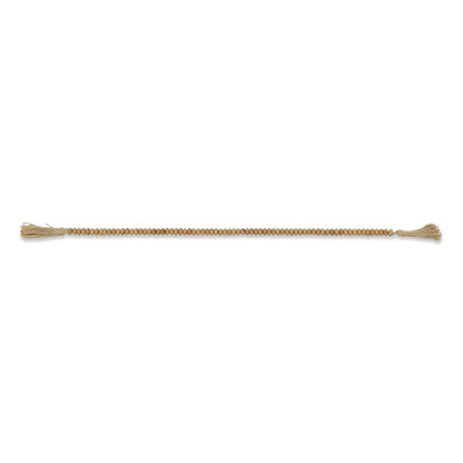 36" Brown Rope And Wood Hand Painted Decorative Tassel HomeRoots