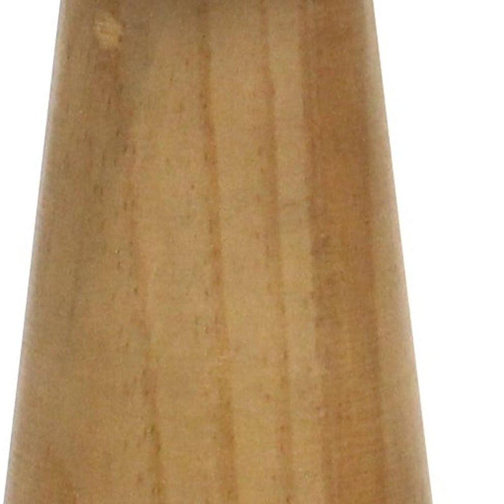 9" Brown And White Wood Hand Painted Mushroom Tabletop Sculpture HomeRoots
