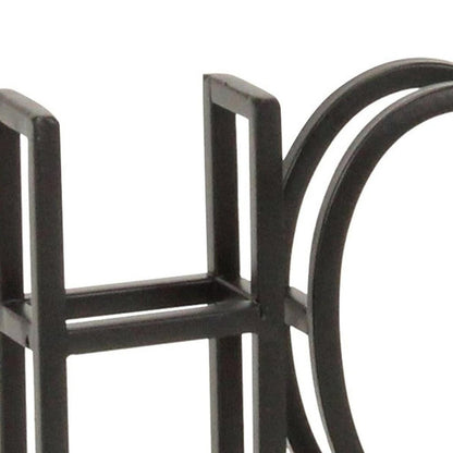 11" Black Metal Home Tabletop Sign HomeRoots