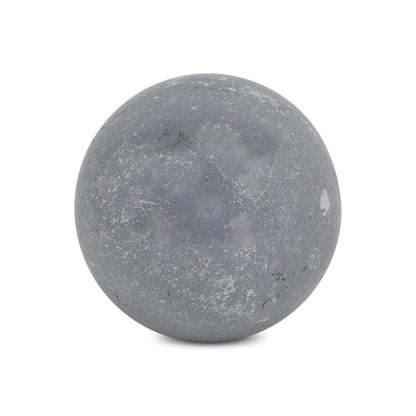 6" Silver Paper Mache Hand Painted Orb Decorative Orb HomeRoots
