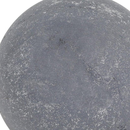 6" Silver Paper Mache Hand Painted Orb Decorative Orb HomeRoots