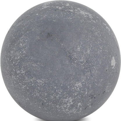 6" Silver Paper Mache Hand Painted Orb Decorative Orb HomeRoots