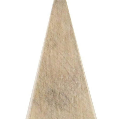 6" Natural Solid Wood Pyramid Decorative Sculpture HomeRoots