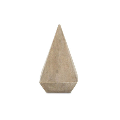 4" Natural Solid Wood Pyramid Decorative Sculpture HomeRoots