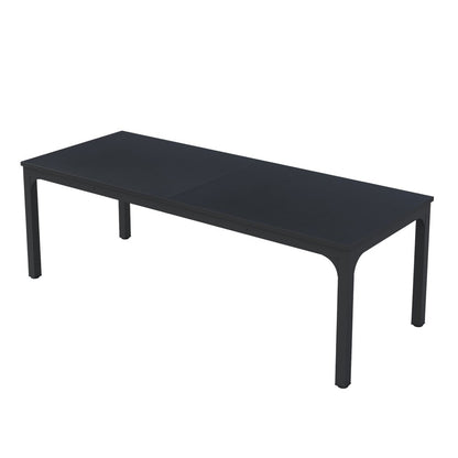 46" Black Wood and Iron Dining Table HomeRoots