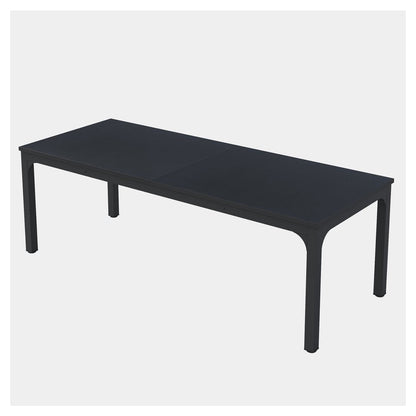 46" Black Wood and Iron Dining Table HomeRoots