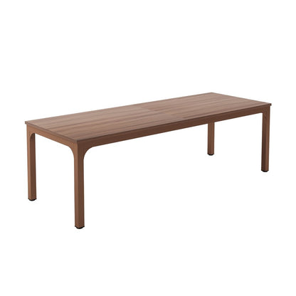 46" Brown Wood and Iron Dining Table HomeRoots