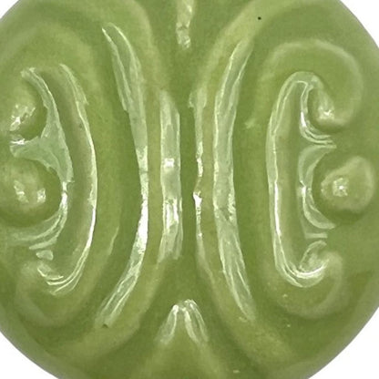 Set of Six Green Mushroom Knob Embossed Ceramic Drawer Pull Knobs HomeRoots