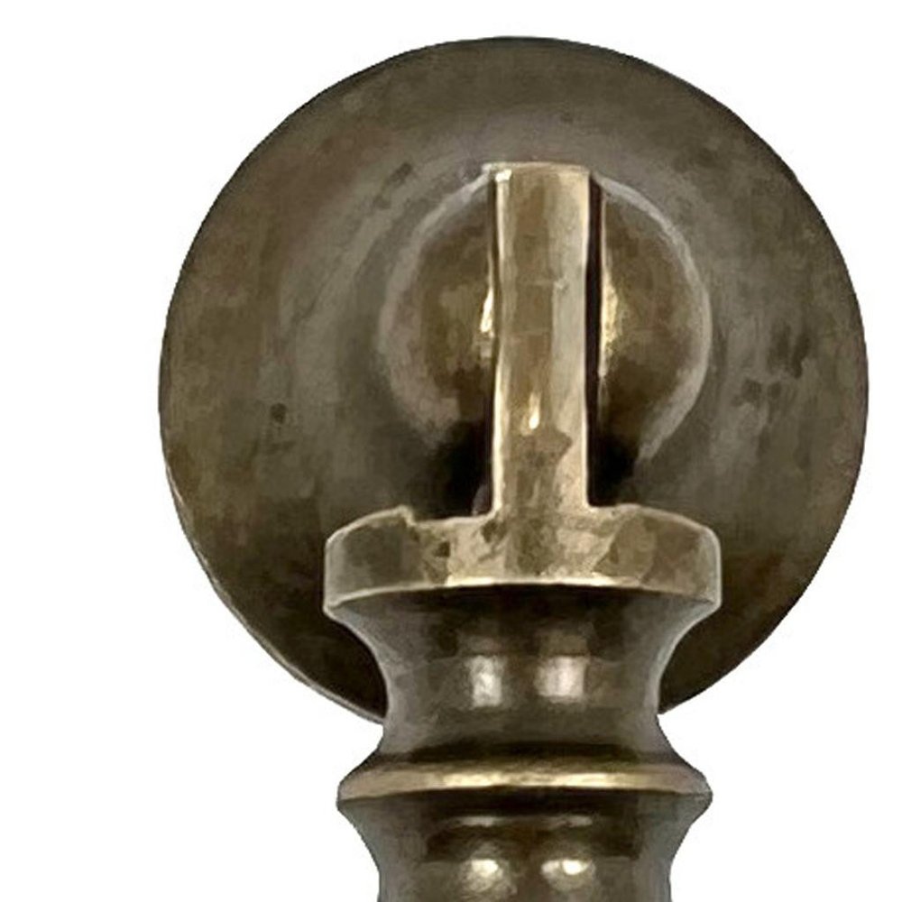 Set of Six Aqua And Brown Oval Knob Ceramic Drawer Pull Knobs HomeRoots