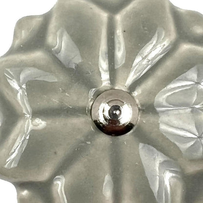 Set of Six Gray Ceramic Drawer Pull Knobs HomeRoots