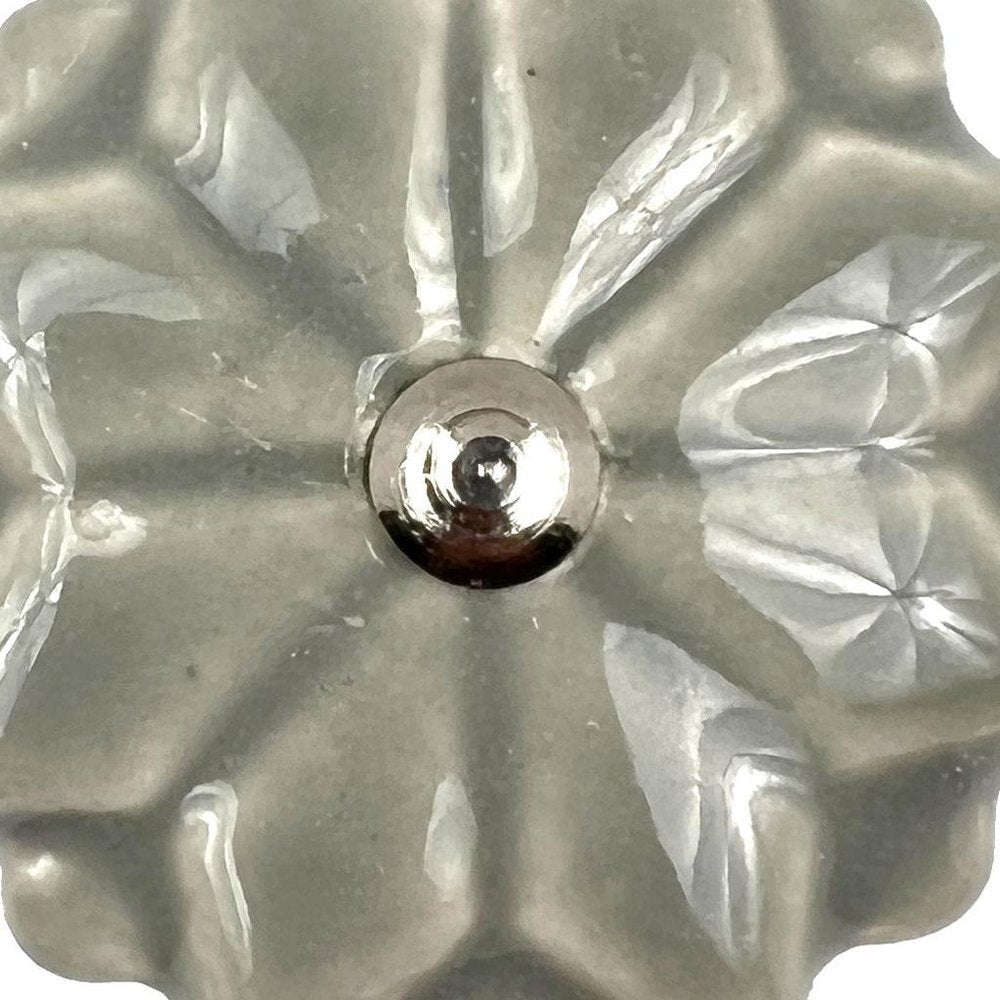 Set of Six Gray Ceramic Drawer Pull Knobs HomeRoots