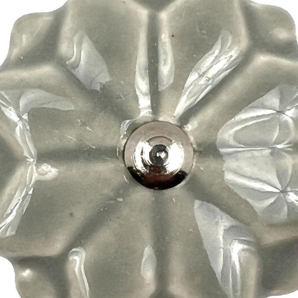 Set of Six Gray Ceramic Drawer Pull Knobs HomeRoots