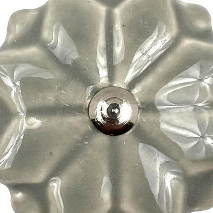 Set of Six Gray Ceramic Drawer Pull Knobs HomeRoots