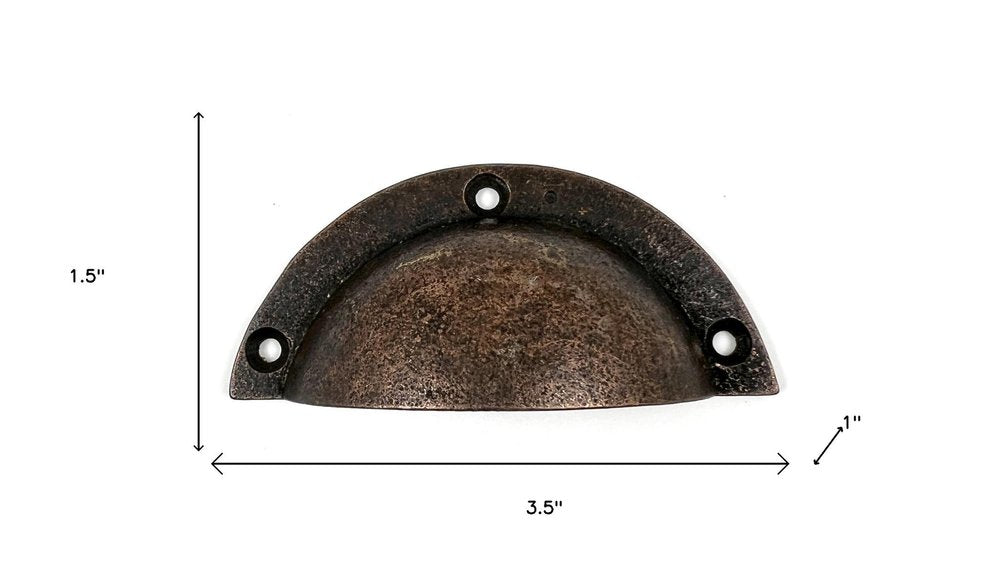 Set of Six Bronze Novelty Knob Metal Drawer Pull Knobs — view 8