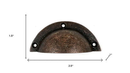 Set of Six Bronze Novelty Knob Metal Drawer Pull Knobs HomeRoots