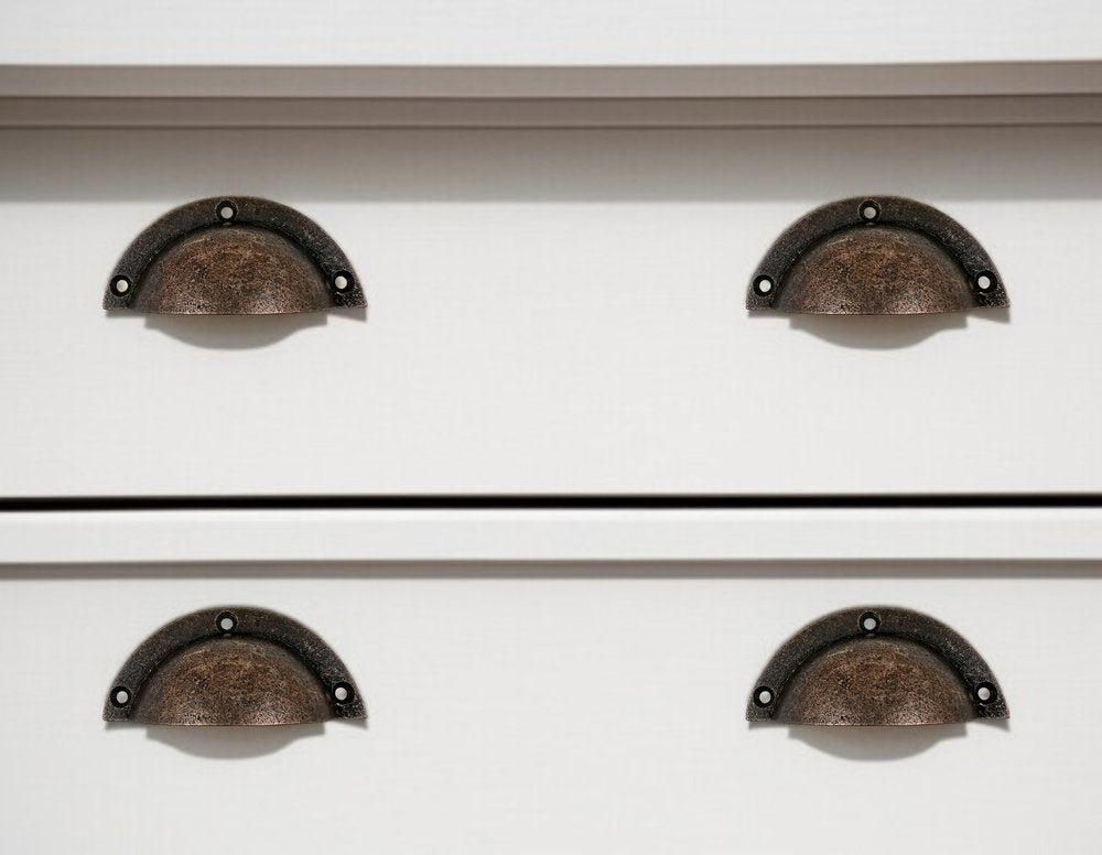 Set of Six Bronze Novelty Knob Metal Drawer Pull Knobs HomeRoots