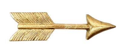 Set of Six Brass Cast Aluminum Arrow Drawer Pull Knobs HomeRoots