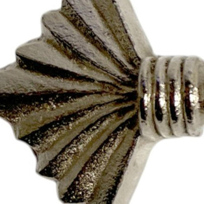 Set of Six Silver Metal Drawer Pull Knobs HomeRoots