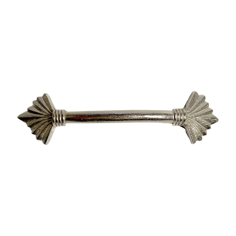 Set of Six Silver Metal Drawer Pull Knobs HomeRoots