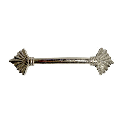 Set of Six Silver Metal Drawer Pull Knobs HomeRoots