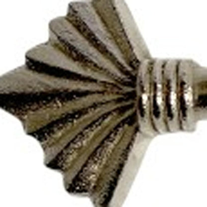 Set of Six Silver Metal Drawer Pull Knobs HomeRoots