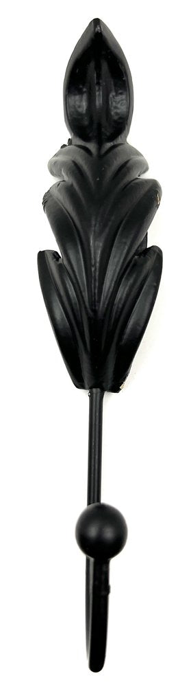 Set of Six Black Steel Feather Wall Hooks HomeRoots