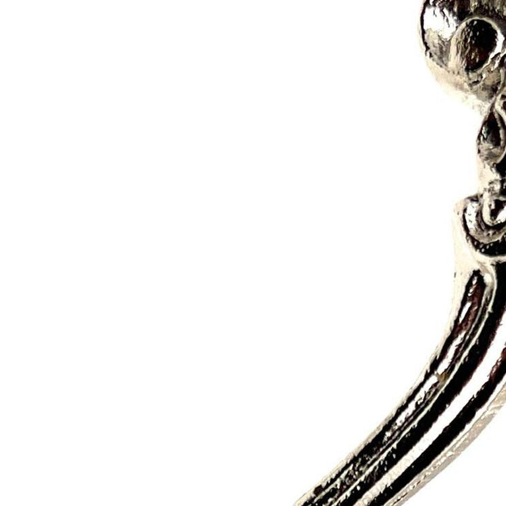 Set of Six Silver Cast Iron Baroque Scroll Wall Hooks HomeRoots