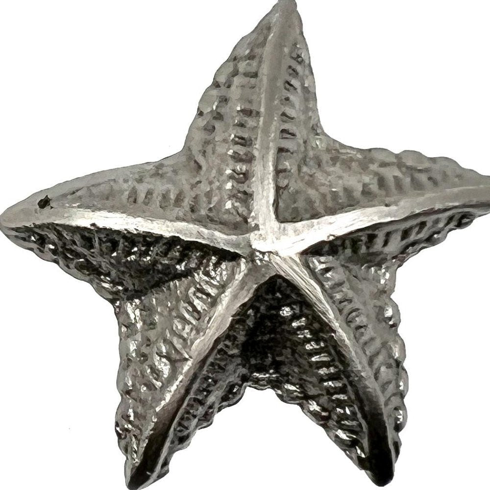 Set of Six Silver Starfish Knob Iron Drawer Pull Knobs HomeRoots