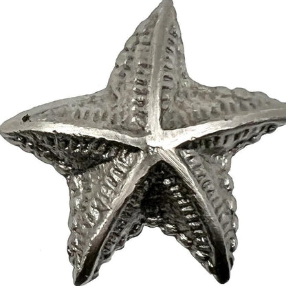 Set of Six Silver Starfish Knob Iron Drawer Pull Knobs HomeRoots