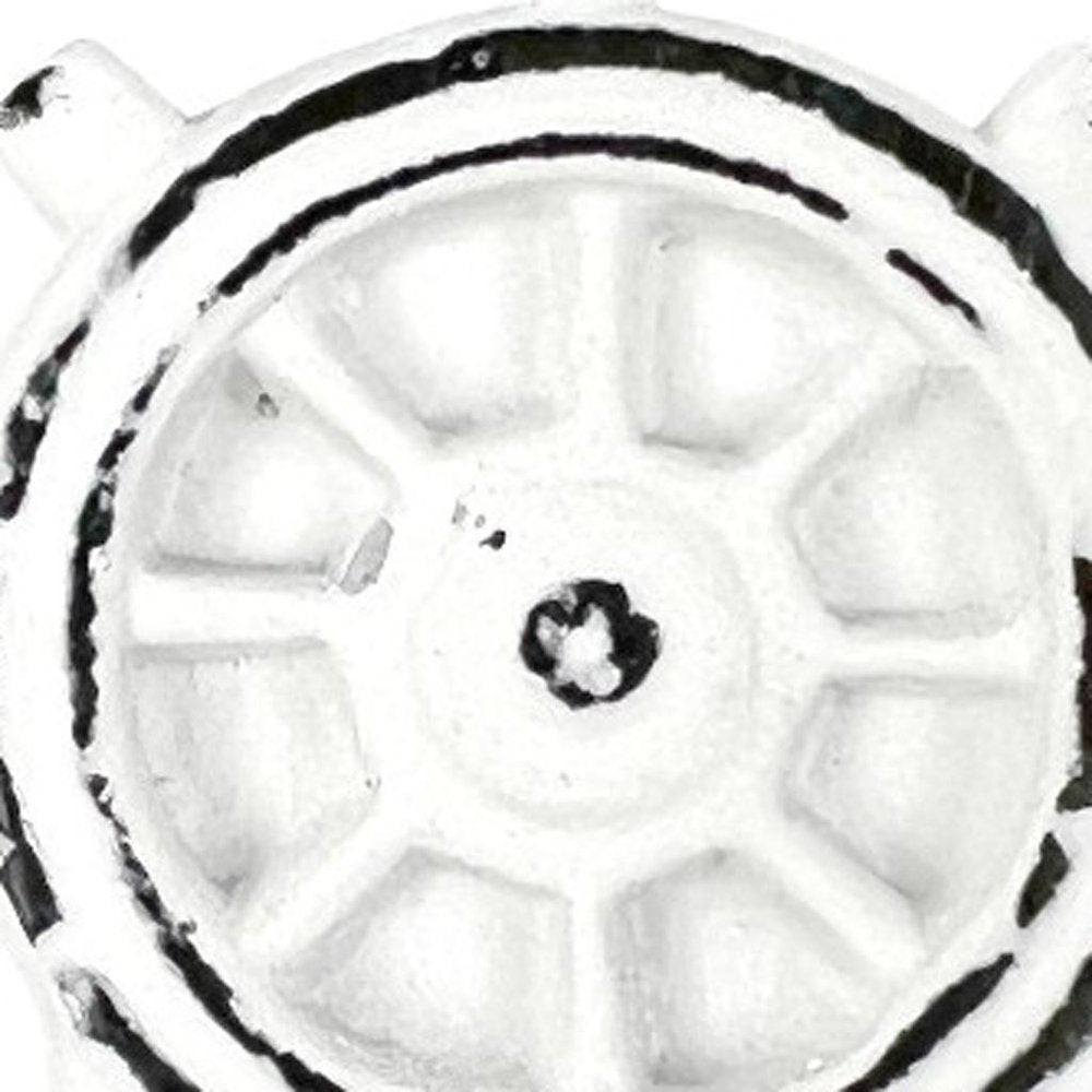 Set of Six White Iron Nautical Drawer Pull Knobs HomeRoots