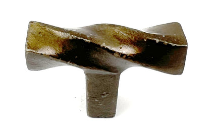 Set of Six Bronze Rectangle Knob Geometric Cast Aluminum Drawer Pull Knobs HomeRoots