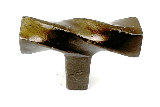 Set of Six Bronze Rectangle Knob Geometric Cast Aluminum Drawer Pull Knobs HomeRoots
