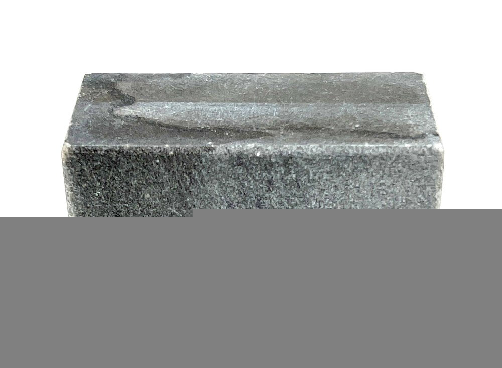 Set of Six Gray Rectangle Knob Stone Drawer Pull Knobs HomeRoots