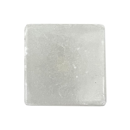 Set of Six White Square Knob Stone Drawer Pull Knobs HomeRoots