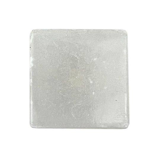 Set of Six White Square Knob Stone Drawer Pull Knobs HomeRoots