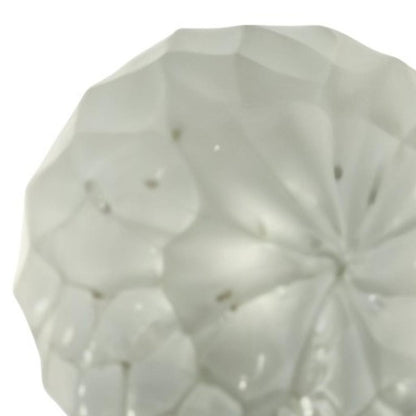 Set of Six White Glass Drawer Pull Knobs HomeRoots