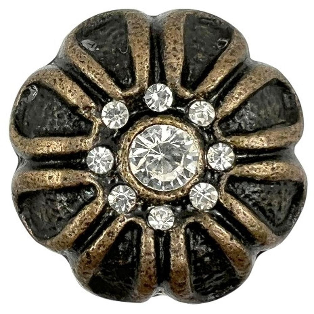 Set of Six Black And Gold Scalloped Knob Iron Drawer Pull Knobs HomeRoots