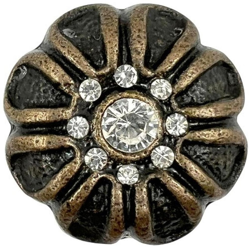 Set of Six Black And Gold Scalloped Knob Iron Drawer Pull Knobs HomeRoots