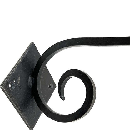 Set of Six Black Cast Iron Scroll Wall Hooks HomeRoots
