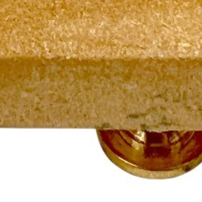 Set of Six Brown Rectangle Knob Stone Drawer Pull Knobs HomeRoots