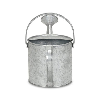 7" Gray Galvanized Metal Decorative Watering Can HomeRoots