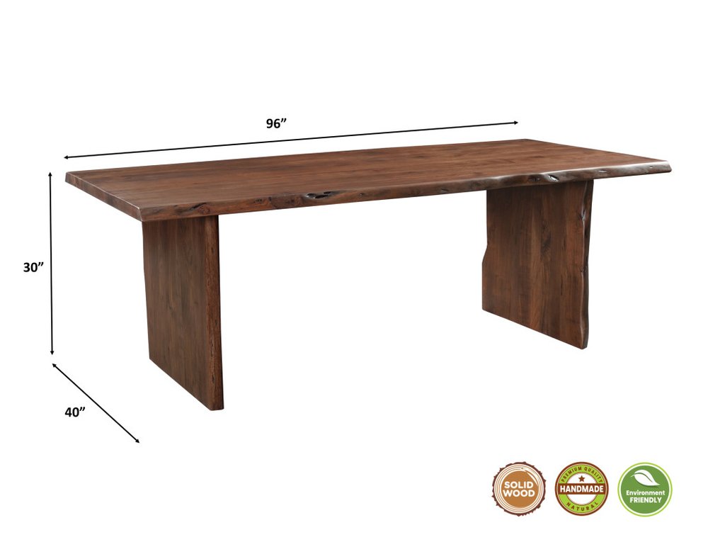 11 Piece Brown Solid Wood Dining Set with 10 HomeRoots