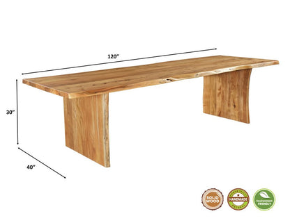 15 Piece Brown Solid Wood Dining Set with 14 HomeRoots