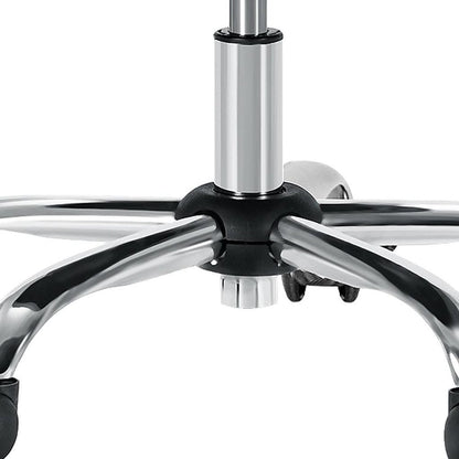 Gray and Silver Adjustable Height Swivel Rolling Office Chair HomeRoots