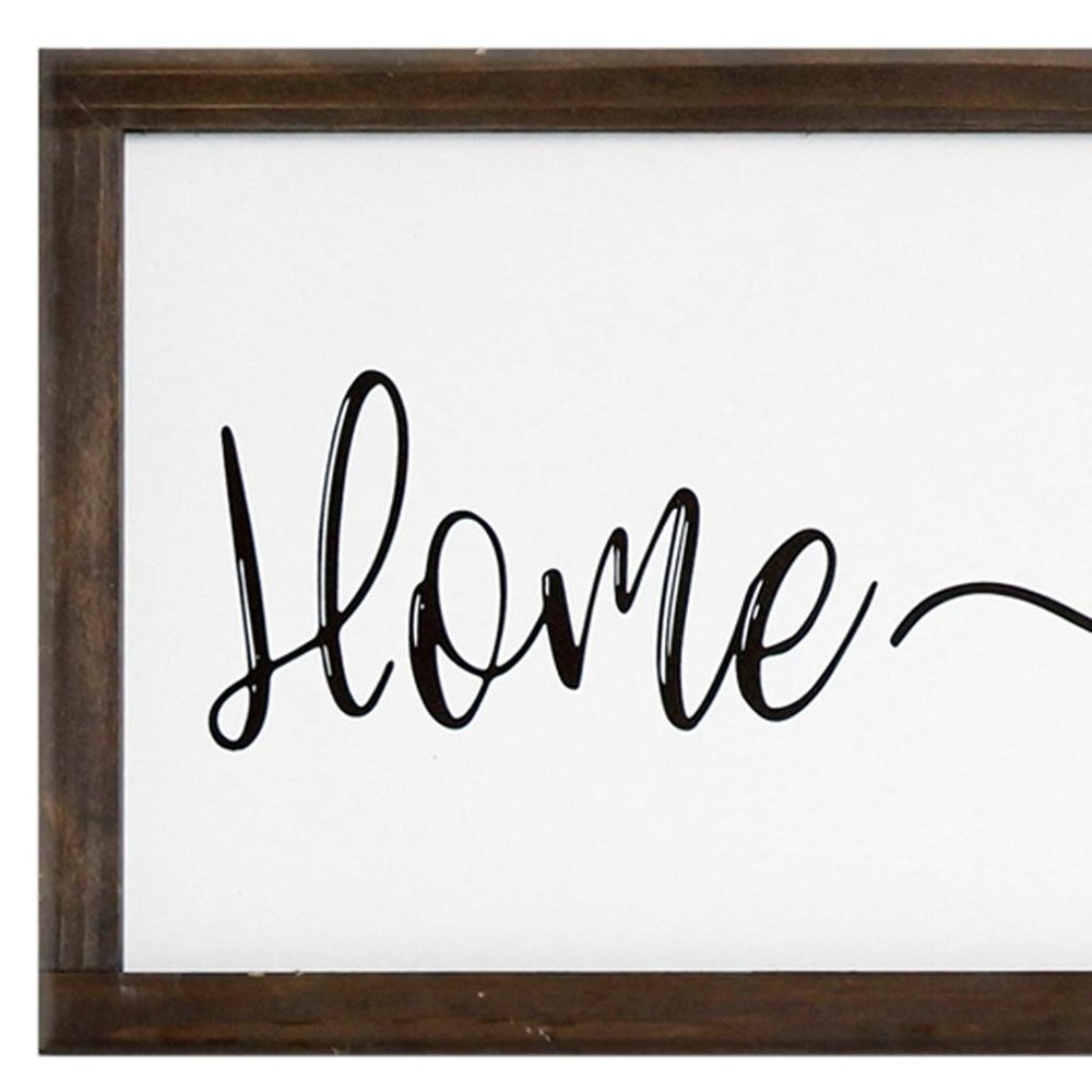 24" X 9" White And Black "Bless", "Stay A While", "Home Sweet Home" Wood Wall Decor — view 4