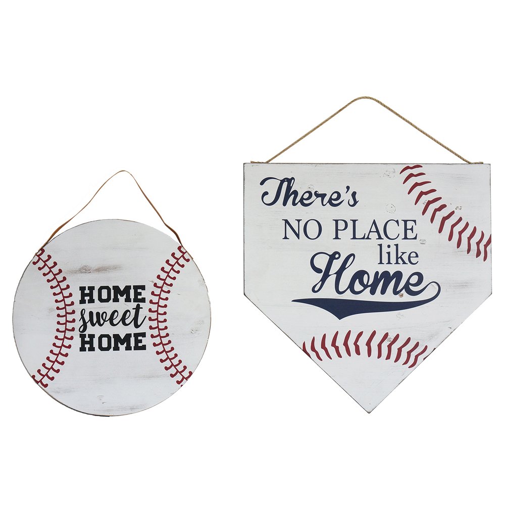Set of Two Brown And White Home Sweet Home Wood Wall Decor — view 1