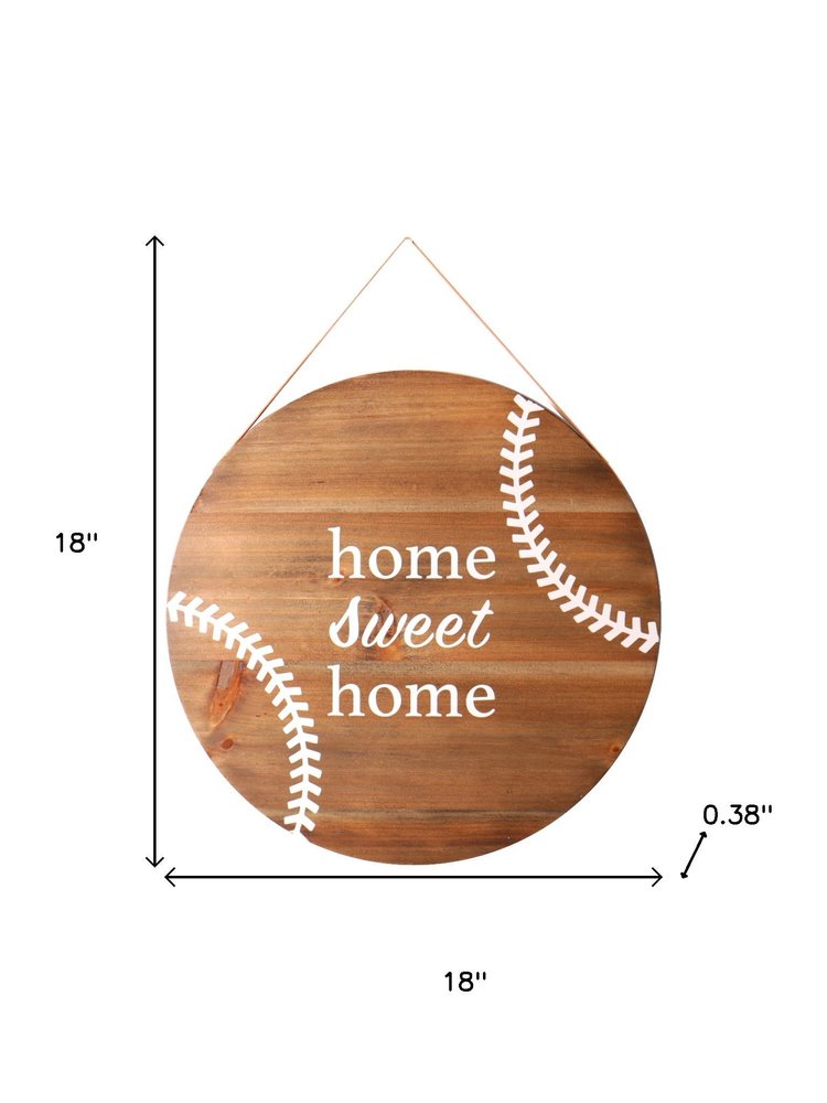 Set of Two Brown And White Home Sweet Home Wood Wall Decor — view 6